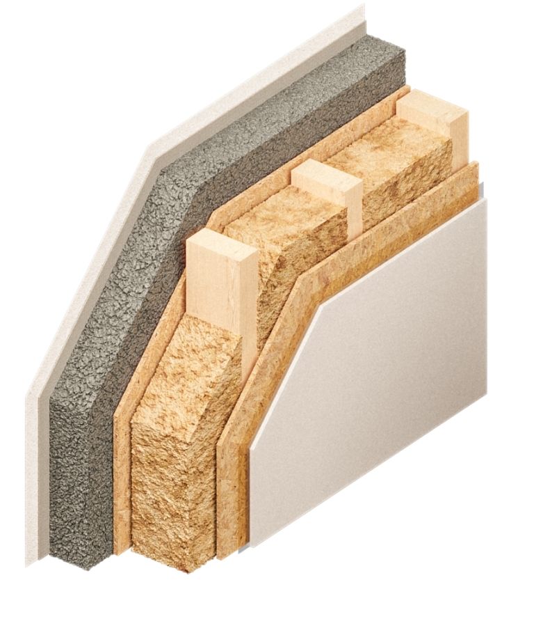 Przekrój ściany zewnętrznej Standard GreenHomes